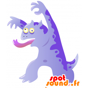 Mascota del monstruo morado. mascota extraterrestre - MASFR029727 - Mascotte 2D / 3D
