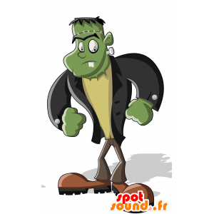 Mascot av Frankenstein monster. green monster - MASFR029730 - 2D / 3D Mascots