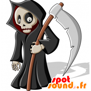 Mascotte de squelette. Mascotte de faucheur d'âme - MASFR029734 - Mascottes 2D/3D