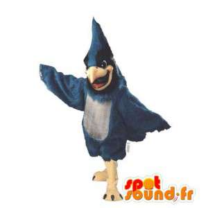 Blauwe en zwarte vogel mascotte - MASFR007490 - Mascot vogels