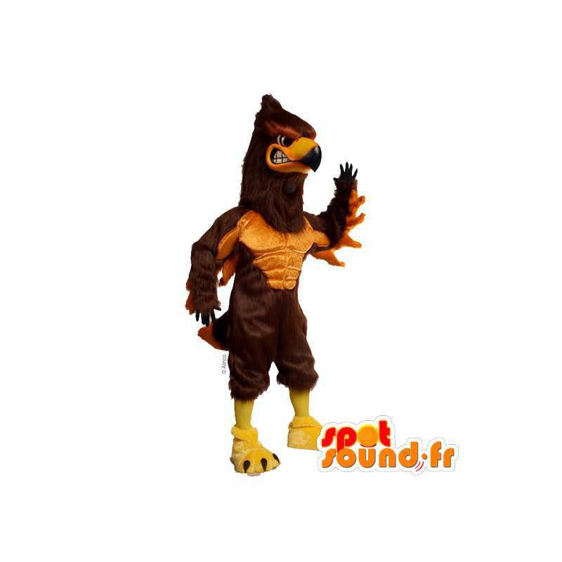 Mascot marrom e vautour bege - MASFR007491 - aves mascote