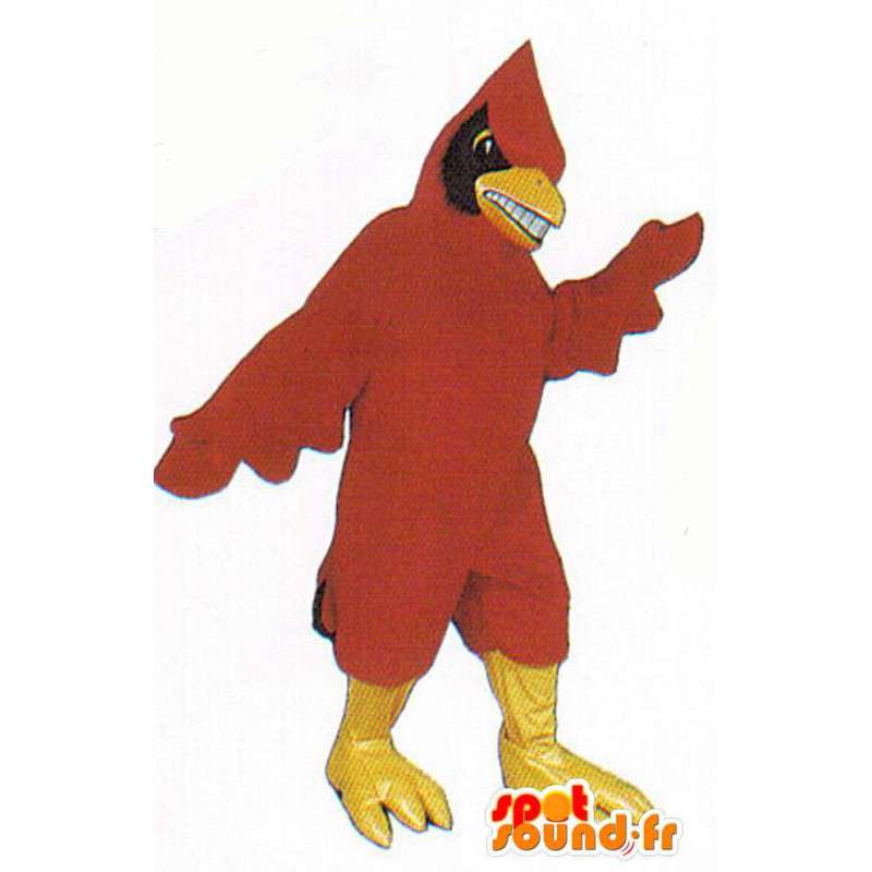 Mascot red and black bird - MASFR007492 - Mascot of birds