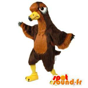 Mascotte bicolore marrone avvoltoio - MASFR007496 - Mascotte degli uccelli