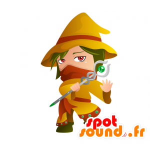 Fantastischen Charakter Maskottchen mit spitzen Hut - MASFR029770 - 2D / 3D Maskottchen
