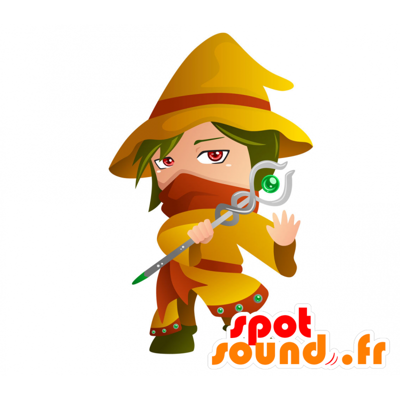 Mascotte de personnage fantastique avec un chapeau pointu - MASFR029770 - Mascottes 2D/3D