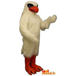 Traje águia branca, preto e laranja - MASFR007501 - aves mascote