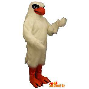 Costume bianco aquila, nero e arancio - MASFR007501 - Mascotte degli uccelli