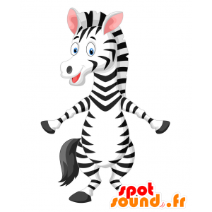 Zebra mascotte, bello e realistico - MASFR029793 - Mascotte 2D / 3D