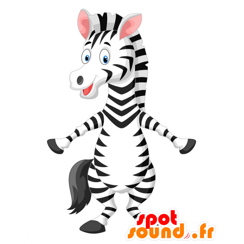 Zebra maskot, meget smuk og realistisk - Spotsound maskot