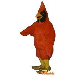 Mascot red and black bird - MASFR007502 - Mascot of birds