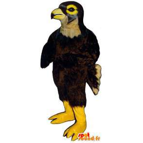 Suit di uccello marrone e giallo - MASFR007503 - Mascotte degli uccelli
