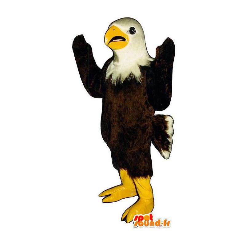 Mascot brown and white eagle - MASFR007504 - Mascot of birds