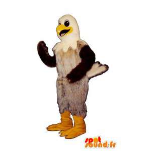 Biały i brązowy orzeł maskotki - MASFR007505 - ptaki Mascot