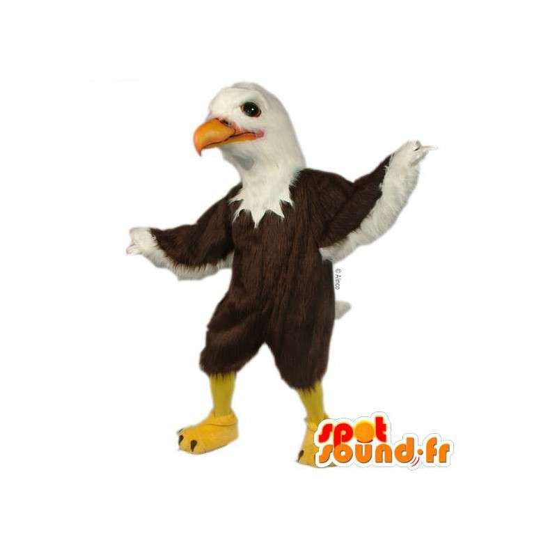 Mascot águia branco e castanho - MASFR007506 - aves mascote