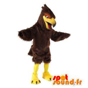 Hnědé a žluté orel kostým - MASFR007507 - maskot ptáci