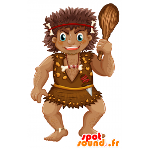 Mascotte Caveman, peloso e di grande successo - MASFR029826 - Mascotte 2D / 3D