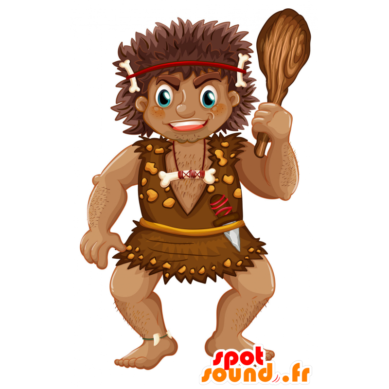 Caveman Maskottchen, haarig und sehr erfolgreich - MASFR029826 - 2D / 3D Maskottchen