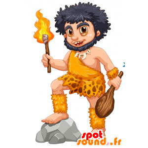 Mascotte d'homme des cavernes, très original et intimidant - MASFR029827 - Mascottes 2D/3D