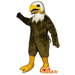 Brun og hvit ørn maskot - MASFR007509 - Mascot fugler