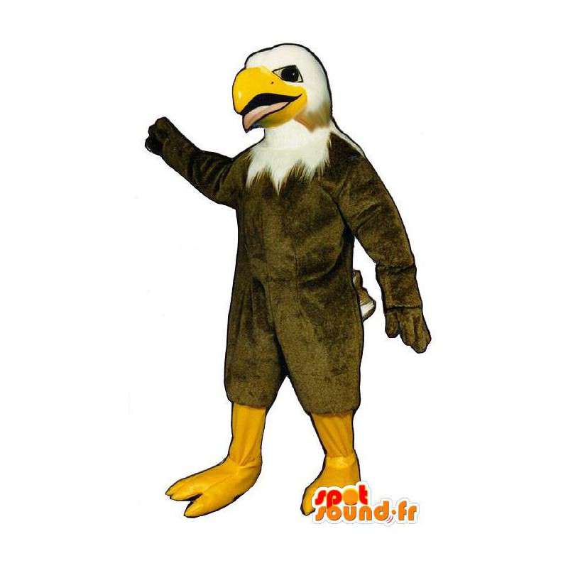 Mascot brown and white eagle - MASFR007509 - Mascot of birds