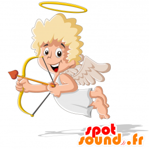 Mascot Cupido. Mascot anjo romântico - MASFR029836 - 2D / 3D mascotes
