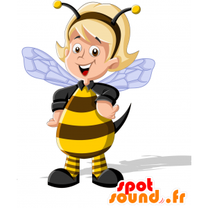 Bee Mascot. Mascotte gekleed als een bij kind - MASFR029837 - 2D / 3D Mascottes