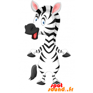 Zebra-Maskottchen, schön und realistisch - MASFR029845 - 2D / 3D Maskottchen