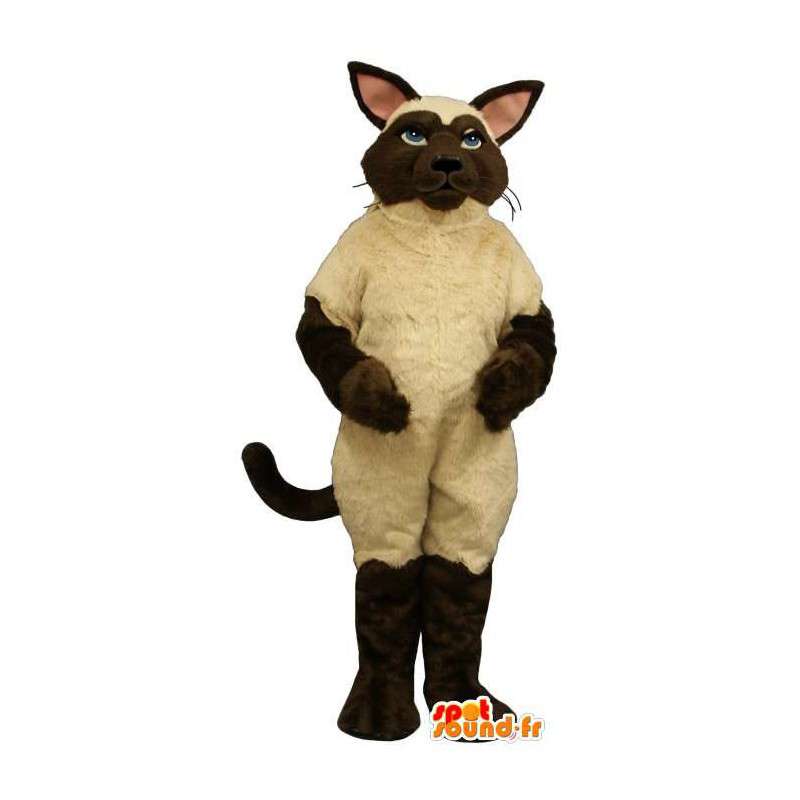 Siamese Cat Kostým - Plyšové velikosti - MASFR007513 - Cat Maskoti