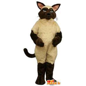 Siam-Katzen-Kostüm - Plüsch alle Größen - MASFR007513 - Katze-Maskottchen