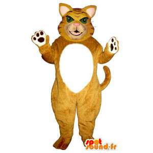 Mascot big orange and white cat - MASFR007514 - Cat mascots