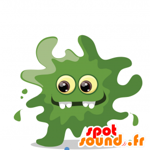 Verde compito mascotte, divertente e originale - MASFR029865 - Mascotte 2D / 3D