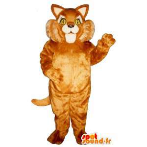 μεγάλο κοστούμι γάτα πορτοκαλί - βελούδινα μεγέθη - MASFR007518 - Γάτα Μασκότ