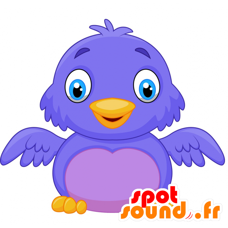 Mascot großen blauen Vogel, sehr nett und liebenswert - MASFR029881 - 2D / 3D Maskottchen