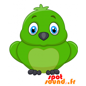 Gran mascota del pájaro verde, muy lindo y entrañable - MASFR029883 - Mascotte 2D / 3D