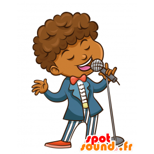Mascot Child, African boy with a nice suit - MASFR029899 - 2D / 3D mascots
