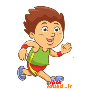 Mascotte de garçon habillé d'une tenue sportive - MASFR029907 - Mascottes 2D/3D