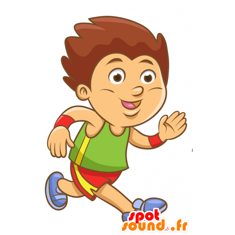 Gutt maskot kledd i en sporty antrekk - MASFR029907 - 2D / 3D Mascots