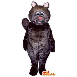 Costume de gros chaton noir - MASFR007526 - Mascottes de chat