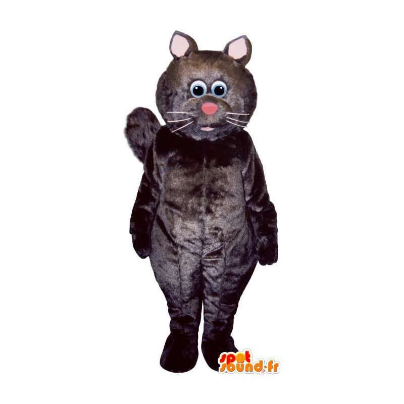 Costume de gros chaton noir - MASFR007526 - Mascottes de chat