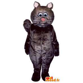 Costume de gros chaton noir - MASFR007526 - Mascottes de chat