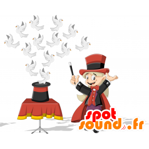Mascot magiker, kledd i en elegant dress - MASFR029940 - 2D / 3D Mascots