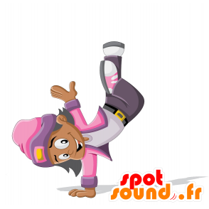 Hip hop danser mascotte. mascotte jonge - MASFR029946 - 2D / 3D Mascottes