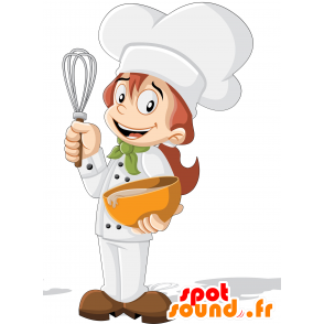 Jefe de cocina de la mascota. restaurador de la mascota - MASFR029965 - Mascotte 2D / 3D