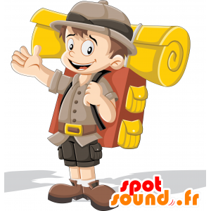 Aventurero de la mascota, explorador. la mascota del caminante - MASFR029966 - Mascotte 2D / 3D