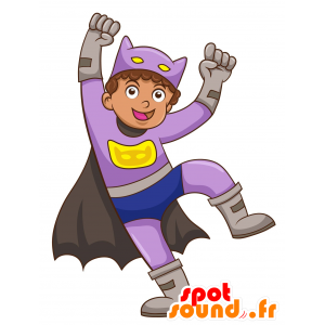 Mascota del niño vestido como Batman - MASFR029969 - Mascotte 2D / 3D