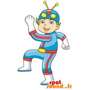 Mascotte vestito di bambino astronauta - MASFR029971 - Mascotte 2D / 3D