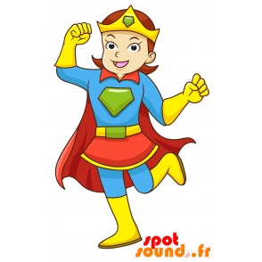 Superhelt kvinde maskot. Wonder Woman maskot - Spotsound maskot