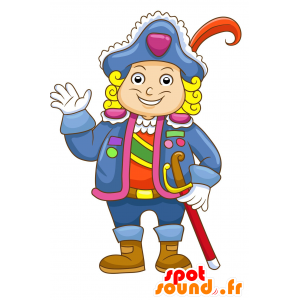 Captain mascot, pirate, with a big hat - MASFR029978 - 2D / 3D mascots