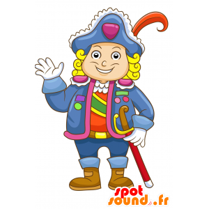 Captain mascotte piraat met een grote hoed - MASFR029978 - 2D / 3D Mascottes