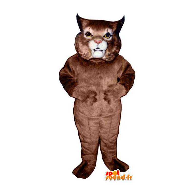 Mascot iso kissa, ruskea cat - MASFR007539 - kissa Maskotteja